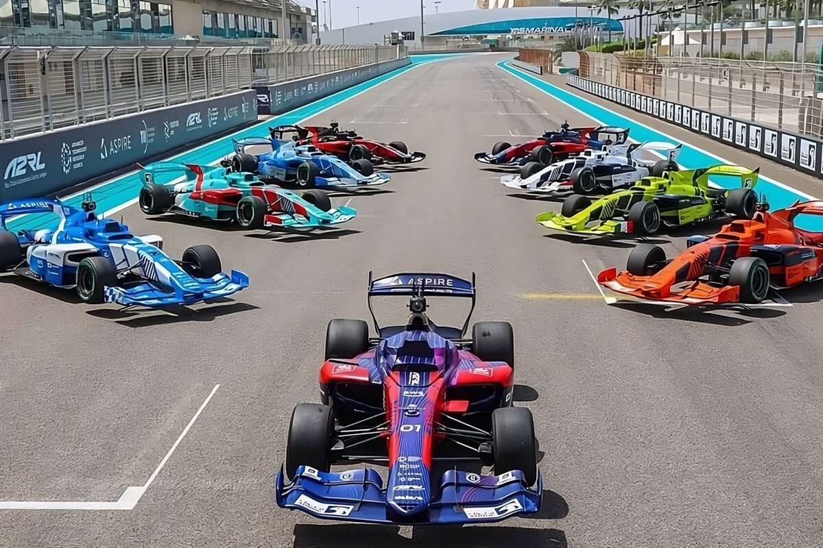 A2RL autonomous race cars abu dhabi