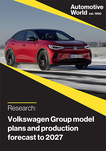 Volkswagen Group model plans and production forecast to 2027