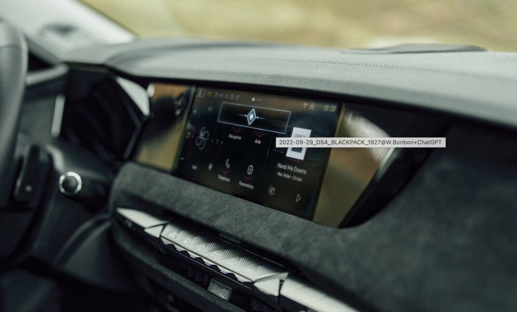 ChatGPT, generative artificial intelligence model, will be available on all DS Automobiles models with DS Iris System