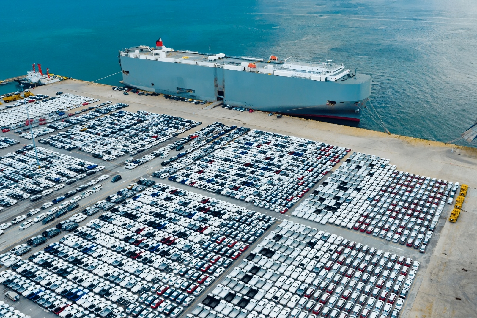 Cars at dock